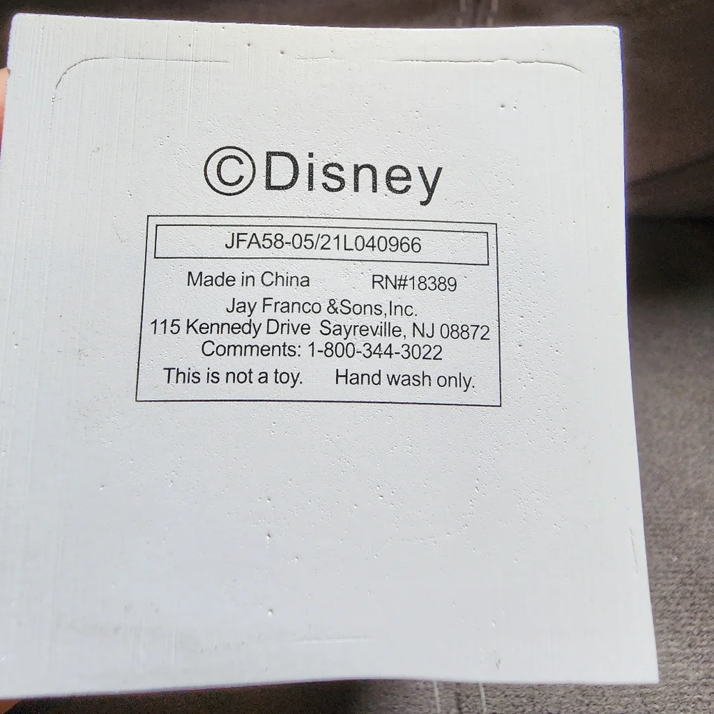 NWT Disney Mickey Mouse Cutout White Silhouette 4 Inch Debossed Figure Tumbler